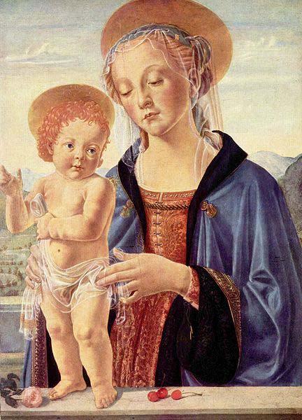LEONARDO da Vinci Small devotional picture by Verrocchio Sweden oil painting art